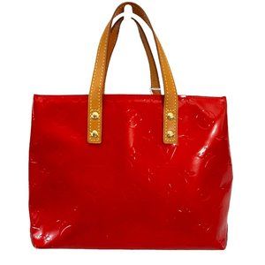 Authentic Louis Vuitton Tote Bag Reade PM Vernis Used LV Handbag Vintage